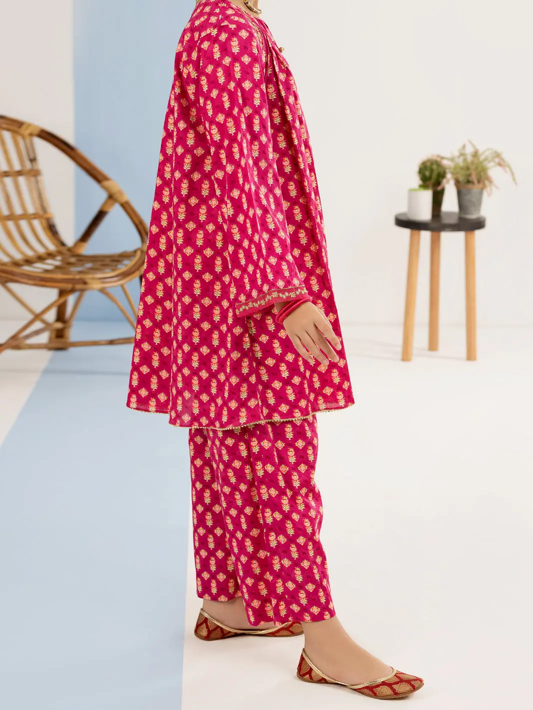 Fuchsia Lawn 2 Piece Stitched - Alt-2Ps-Lks-1117 4