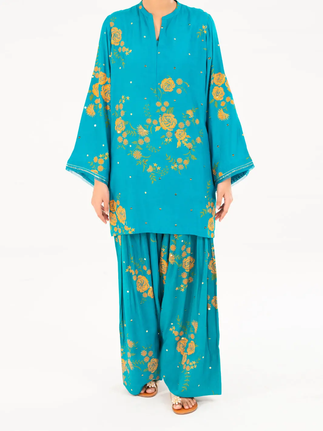 Ferozi Poly-Raw Silk 2Pc Stitched - Awp-2Ps-Lks-827 1