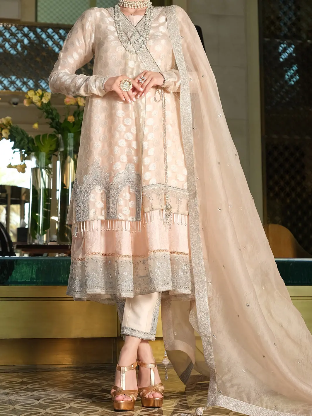Pink Organza 3 Piece Formal - Al-3Ps-Ls-289 1