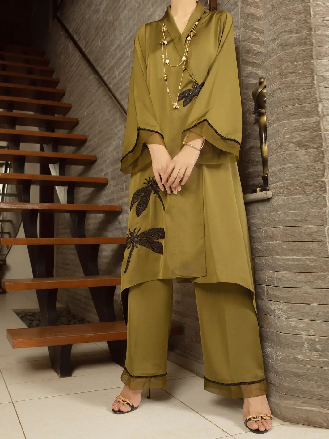 Green 2Pc Formal Stitched - Al-2Ps-Ls-367 1