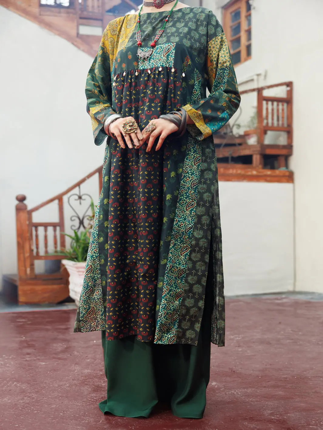 Green Cambric Tunic - Awp-Lk-715 1