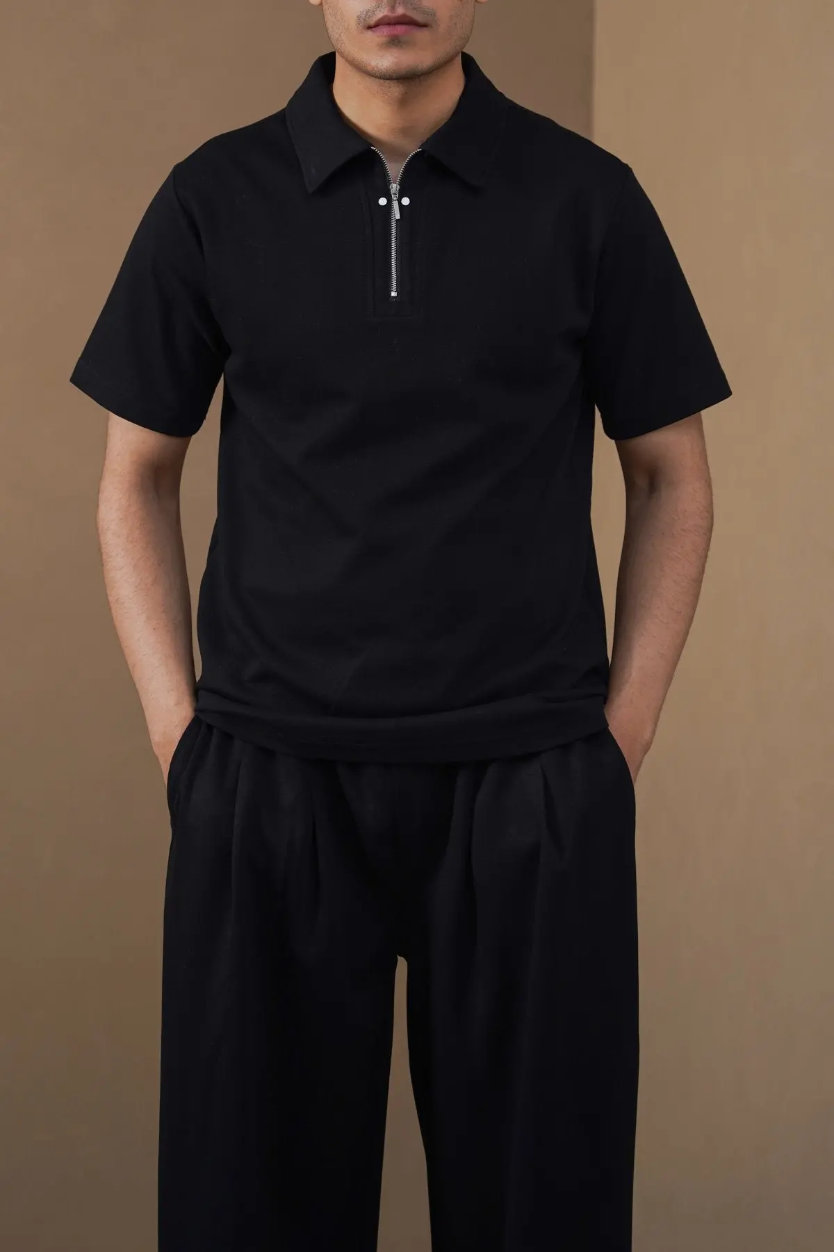 Polo Shirt With Zip 1