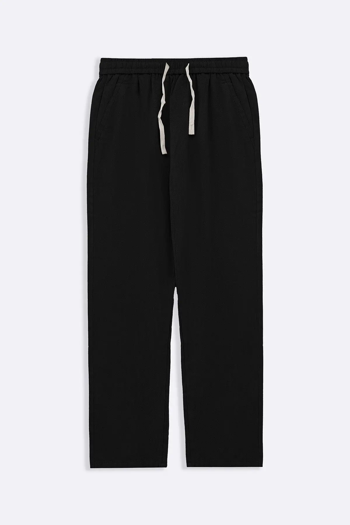 Textured Cotton Trousers 1