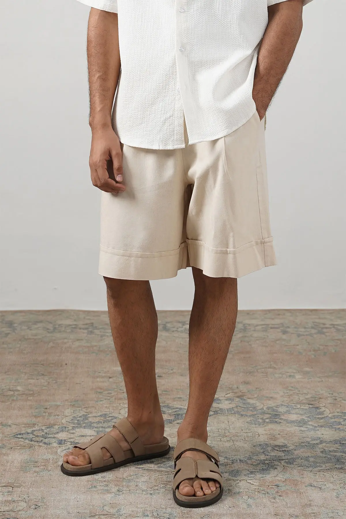Linen Blend Shorts 1