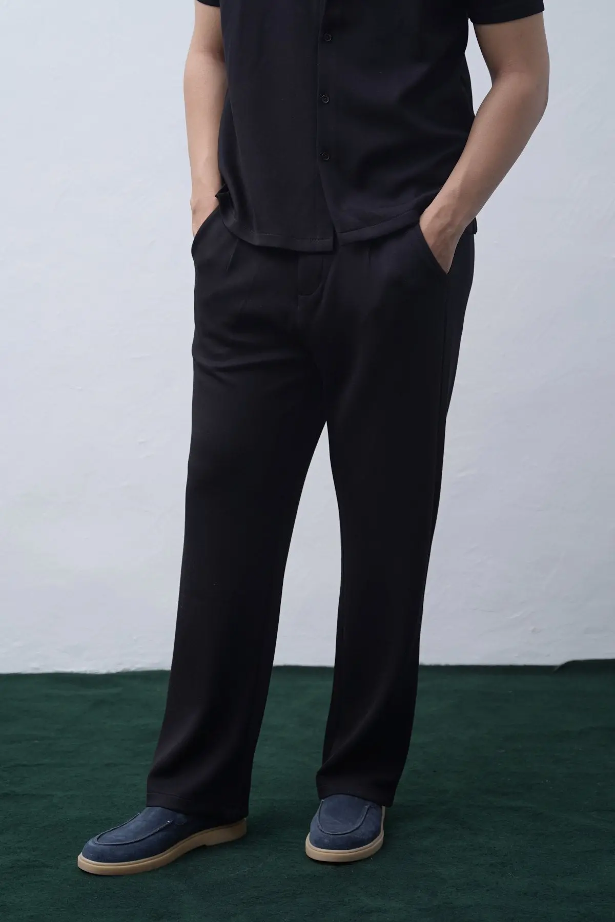 Scuba Pleated Trousers 1