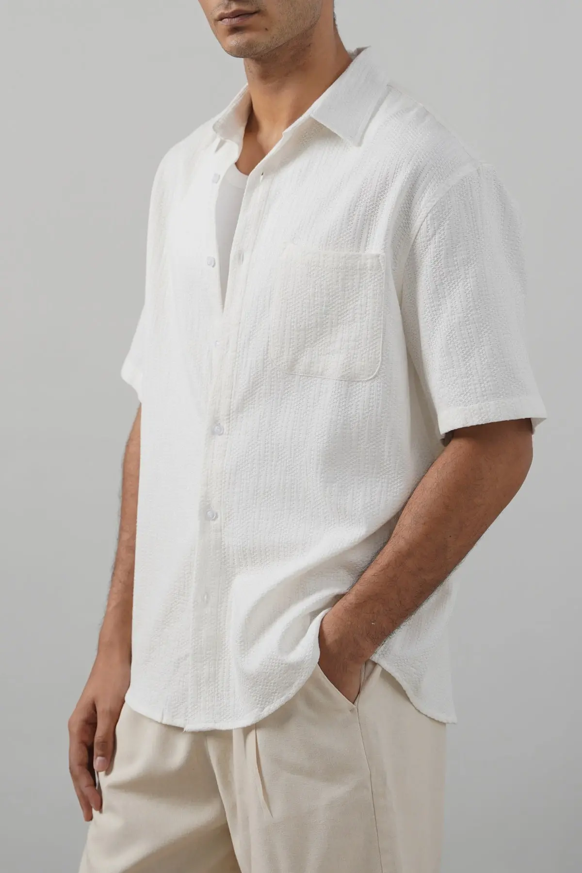 Jacquard Cotton Shirt 1