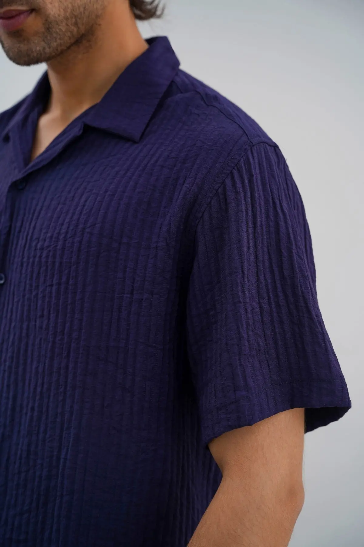 Seersucker Halfsleeves Shirt 1