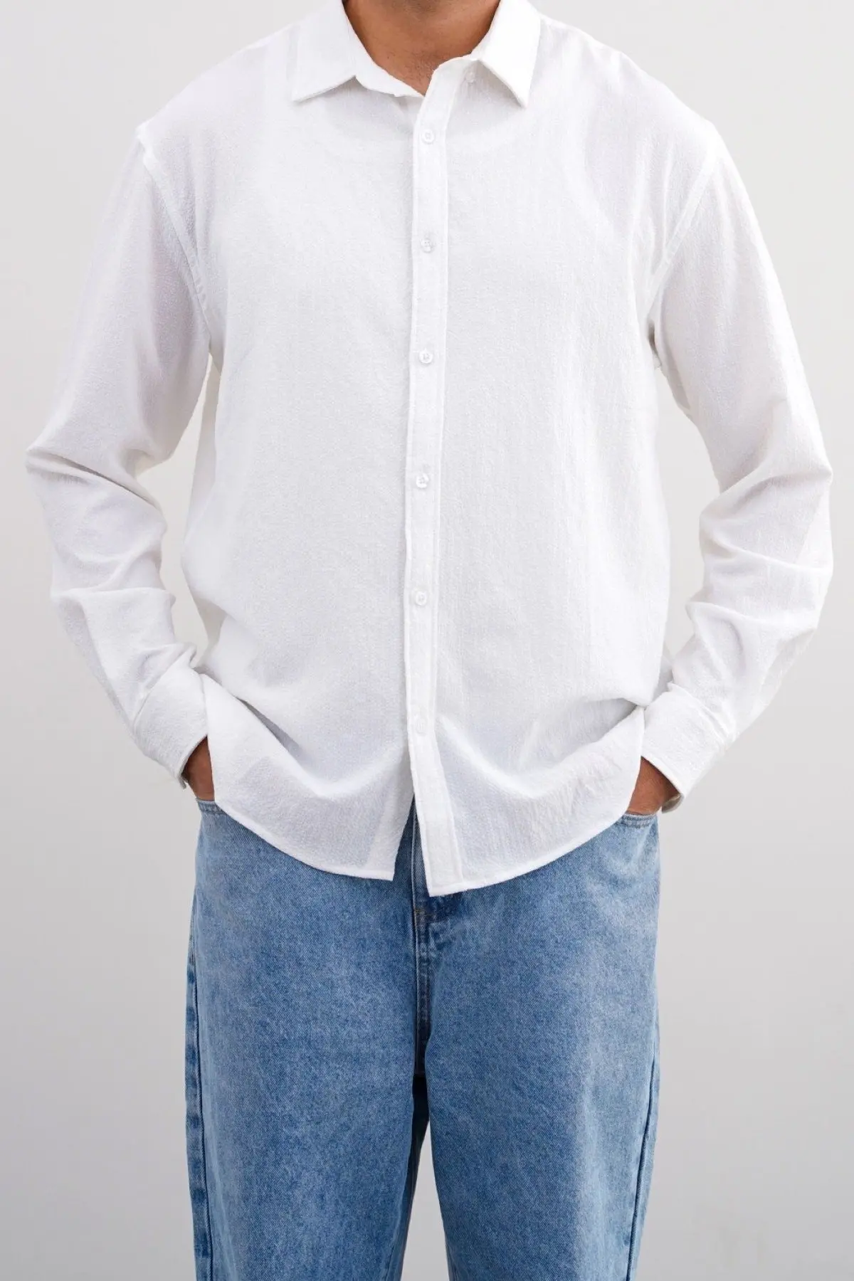Seersucker Button Down Shirt 1