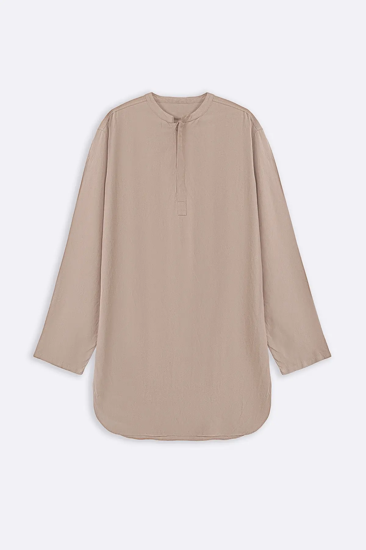 Linen Blend Long Shirt 1