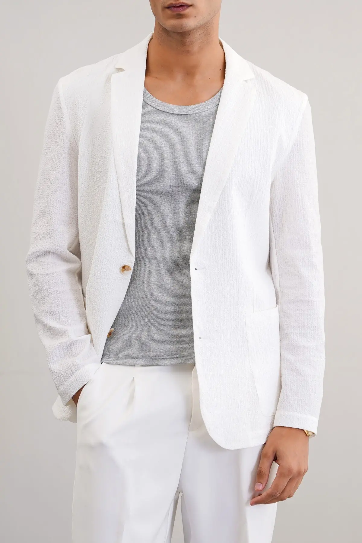 Seersucker Blazer 1