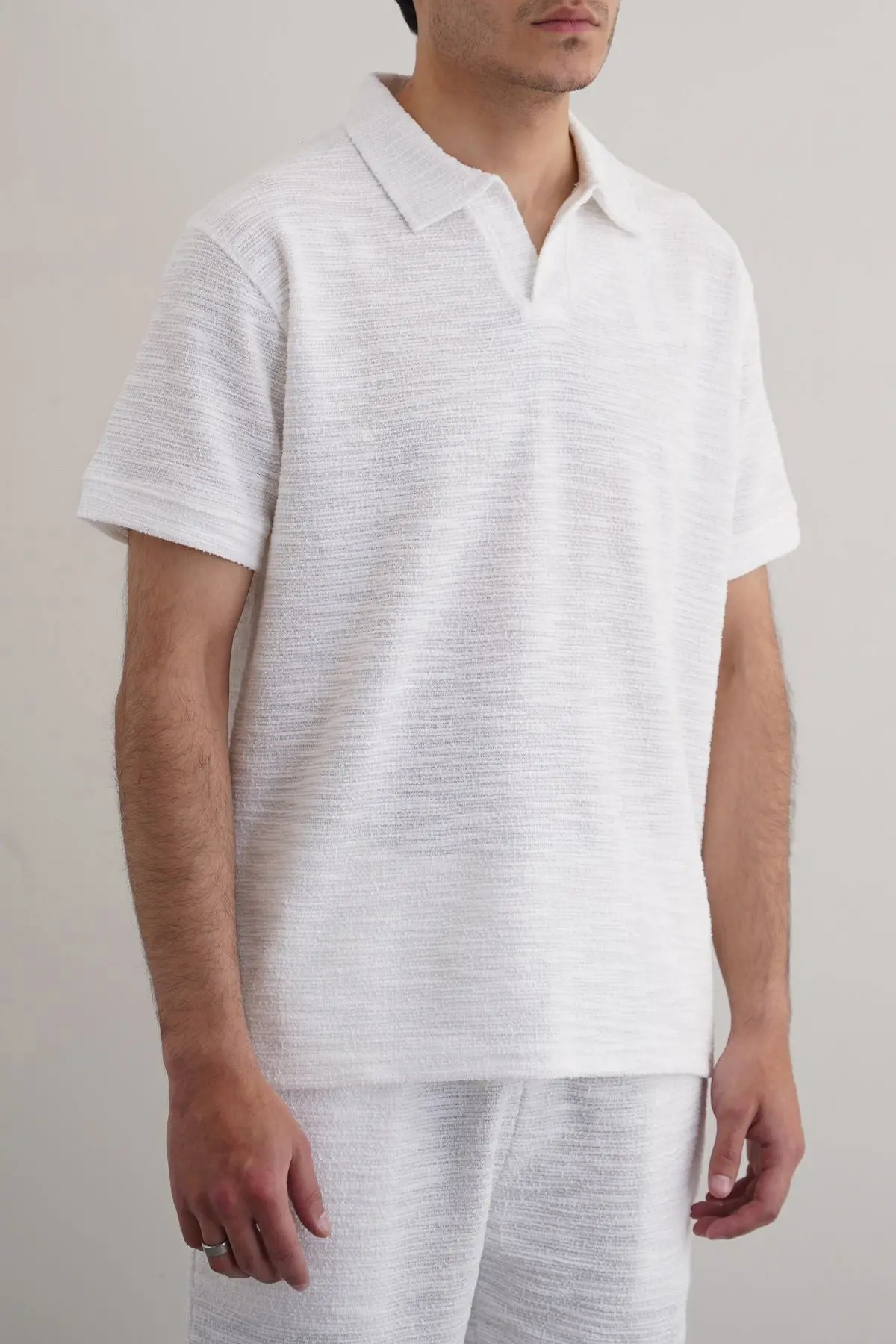 Boucle-Knit Polo 1