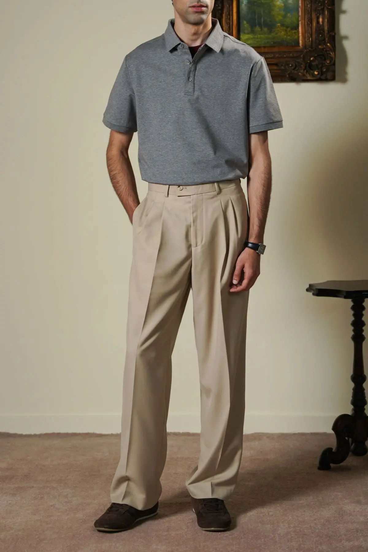 Pleated Tailored Pants 1