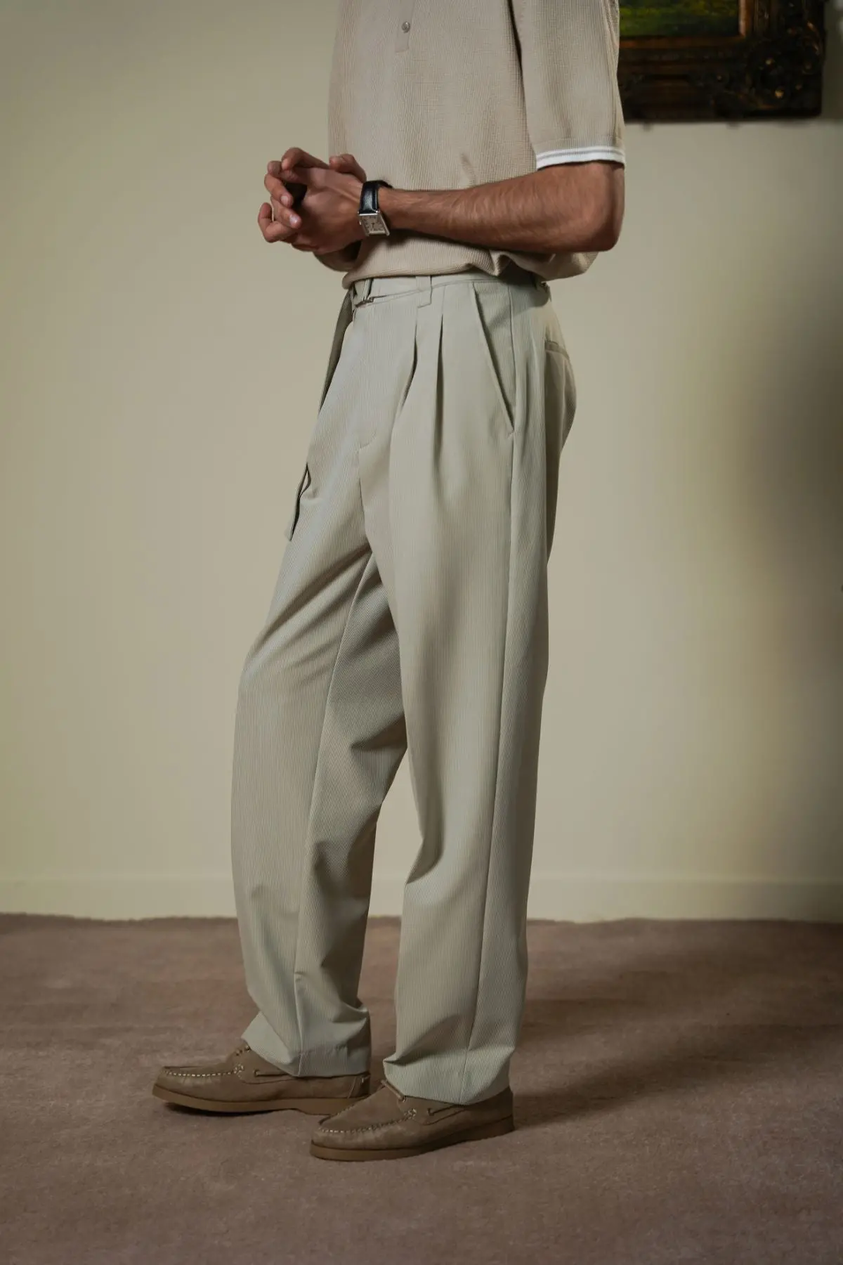 Signature Belted Pants 1