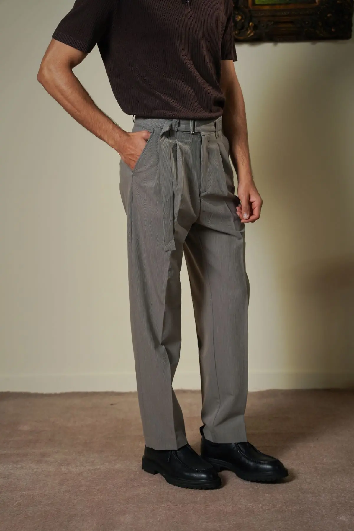 Signature Belted Pants 1