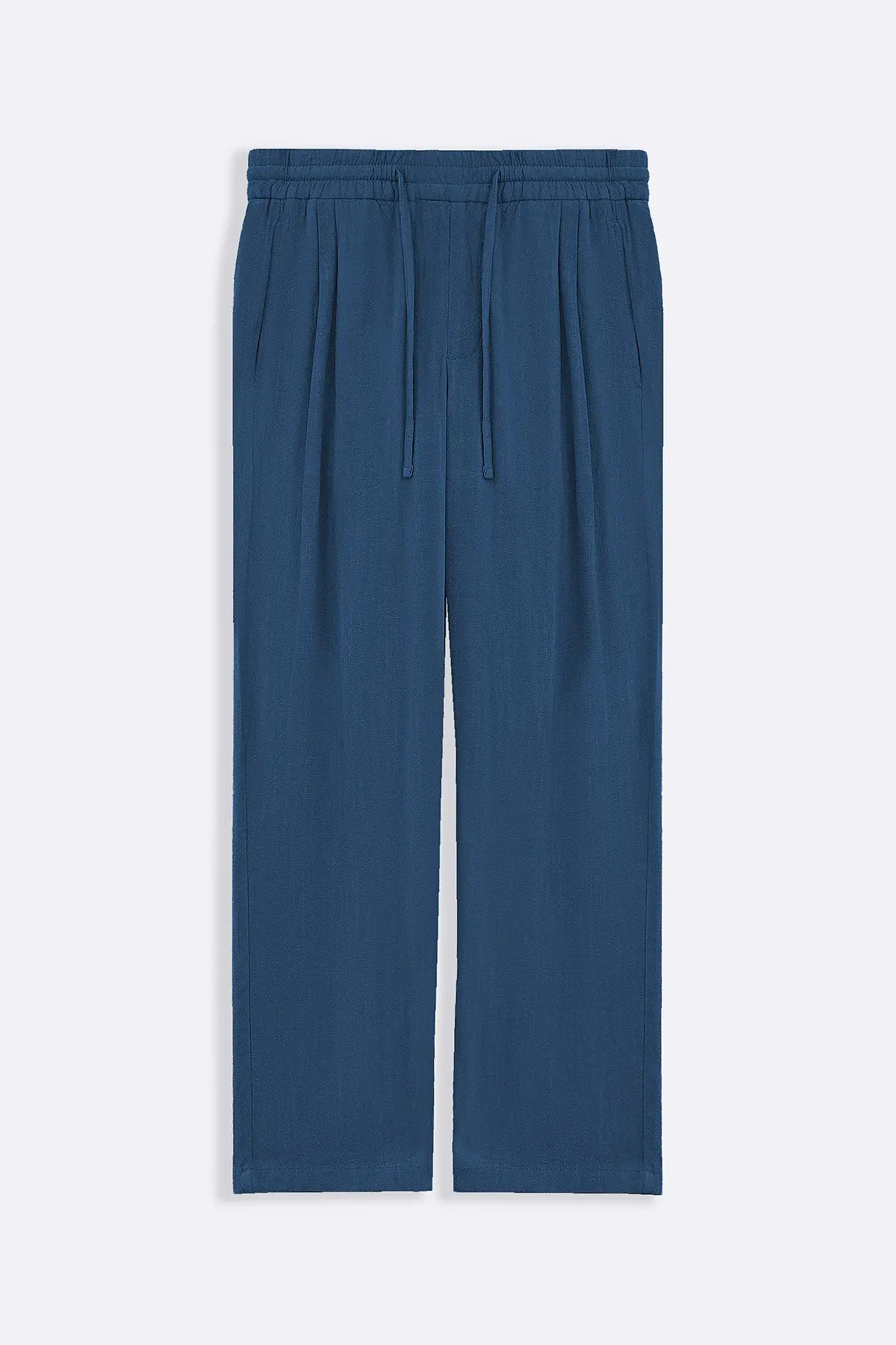 Linen Blend Baggy Pants 1