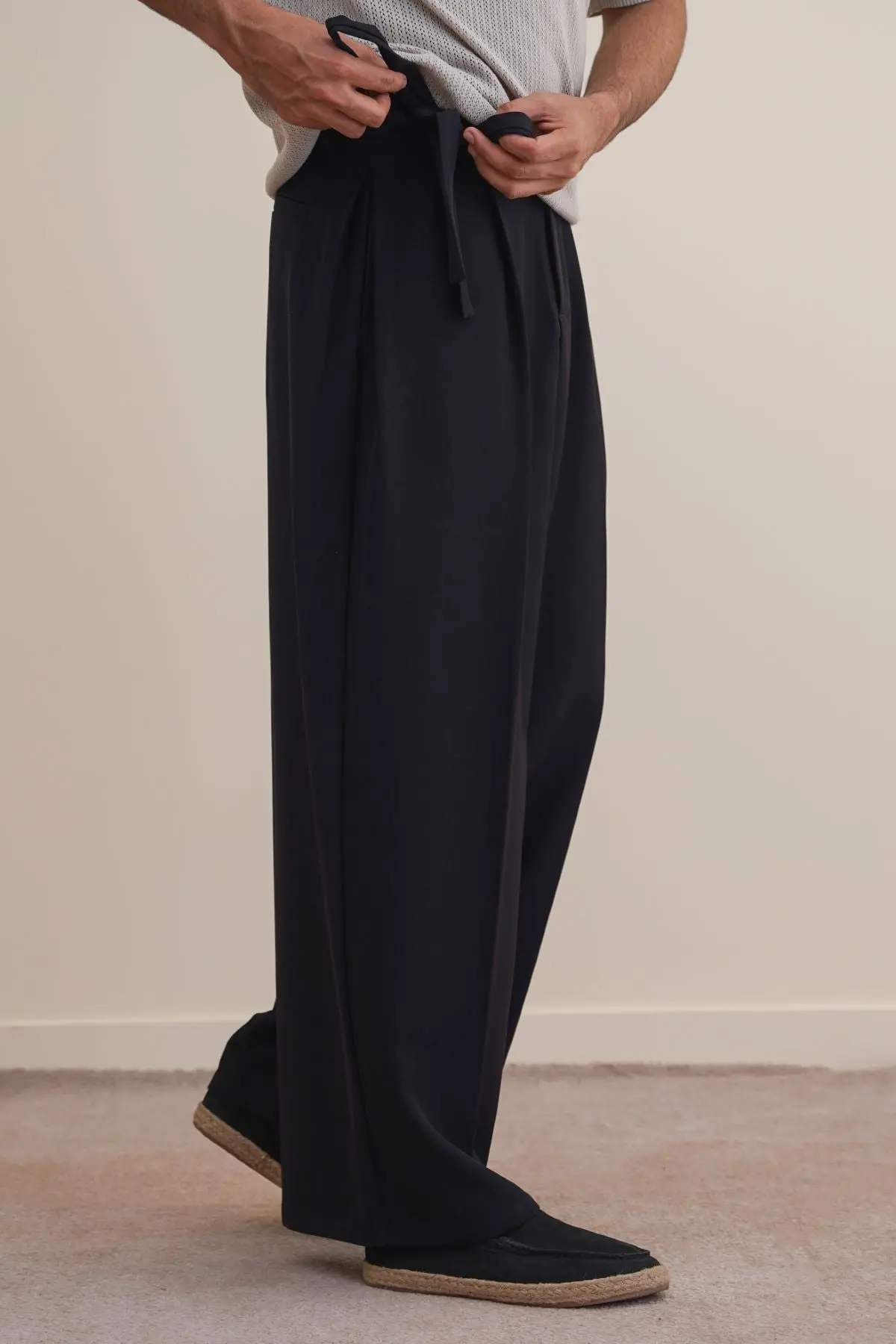 Tie Up Slouchy Pants 1