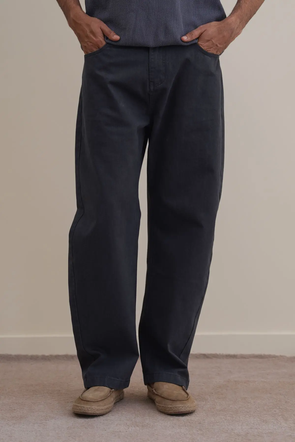 Twill Barrel Jeans 1