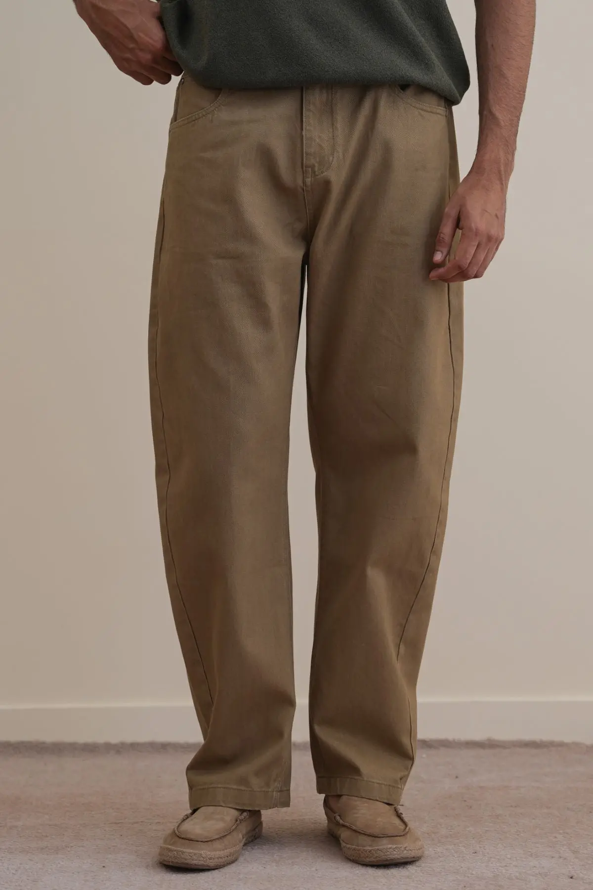 Twill Barrel Jeans 1