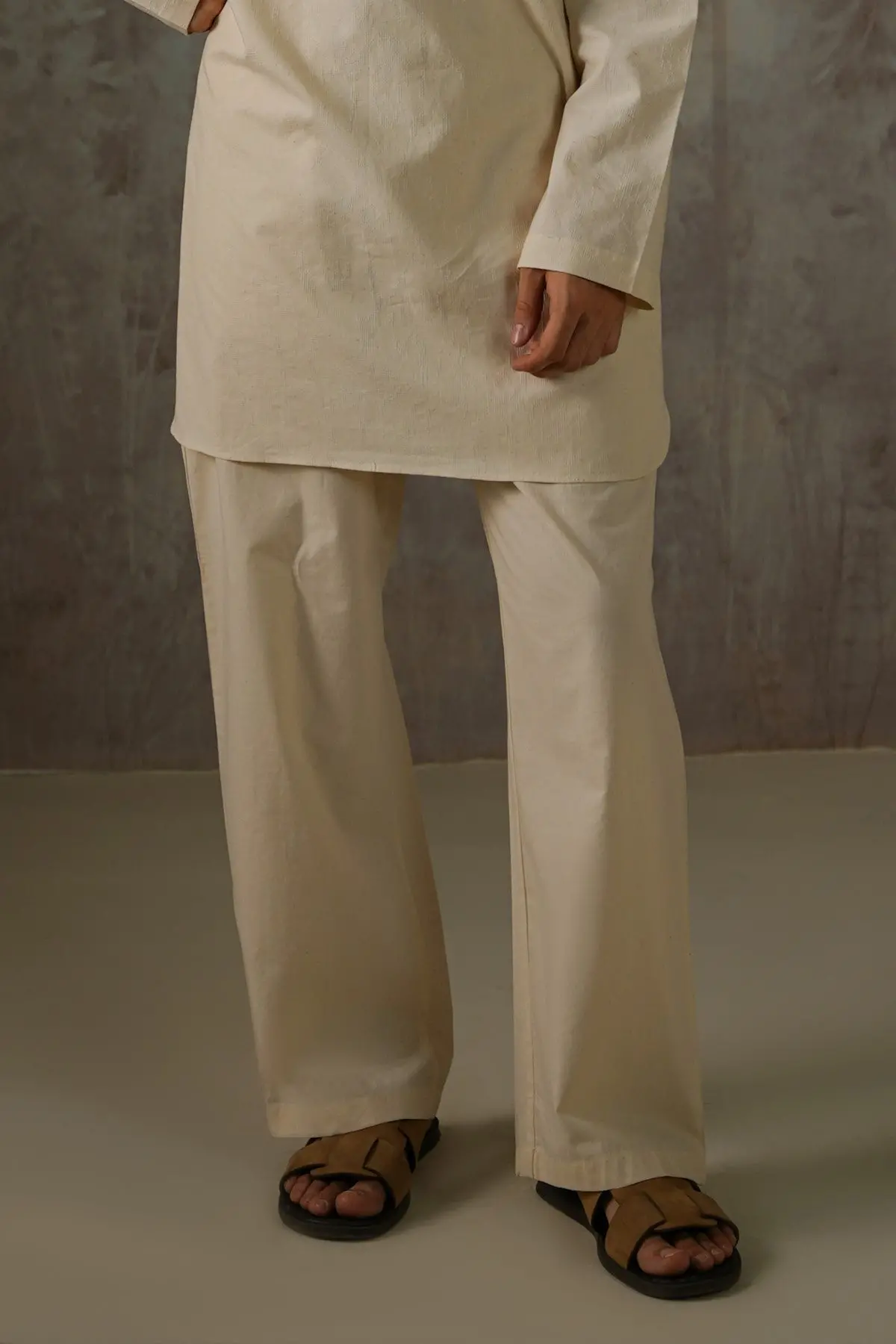 Geometric Cotton Pants 1