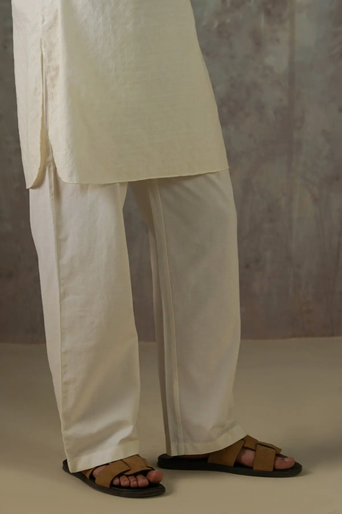 Textured Cotton Pants 1