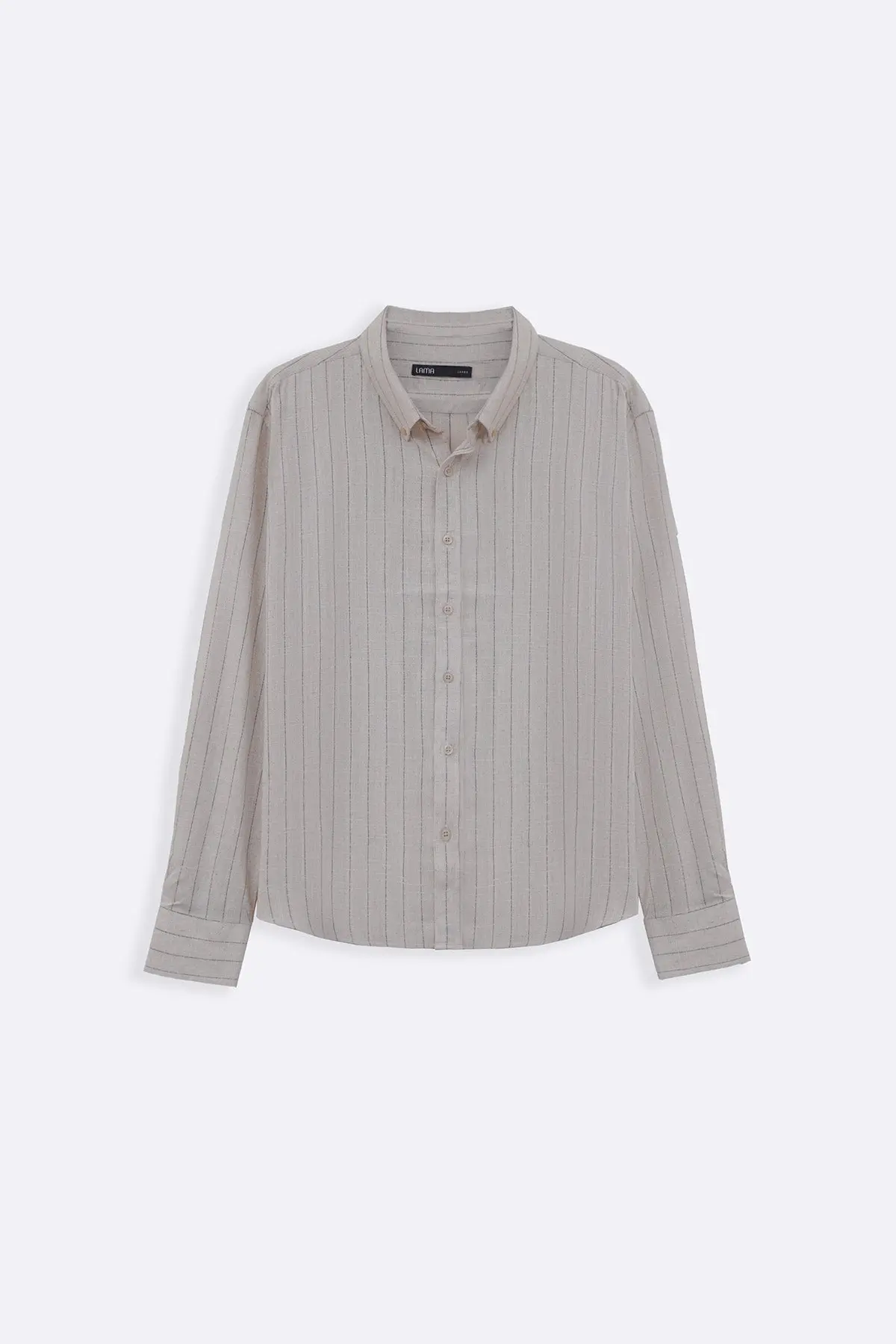 Striped Linen Blend Shirt 1
