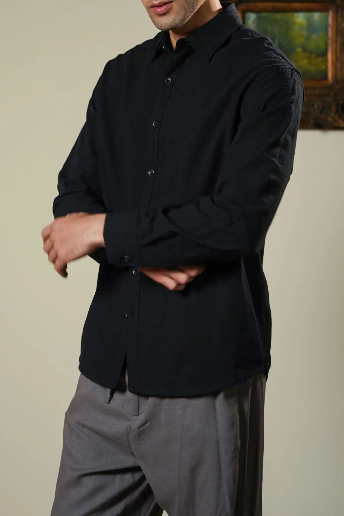 Abstract Jacquard Shirt 1