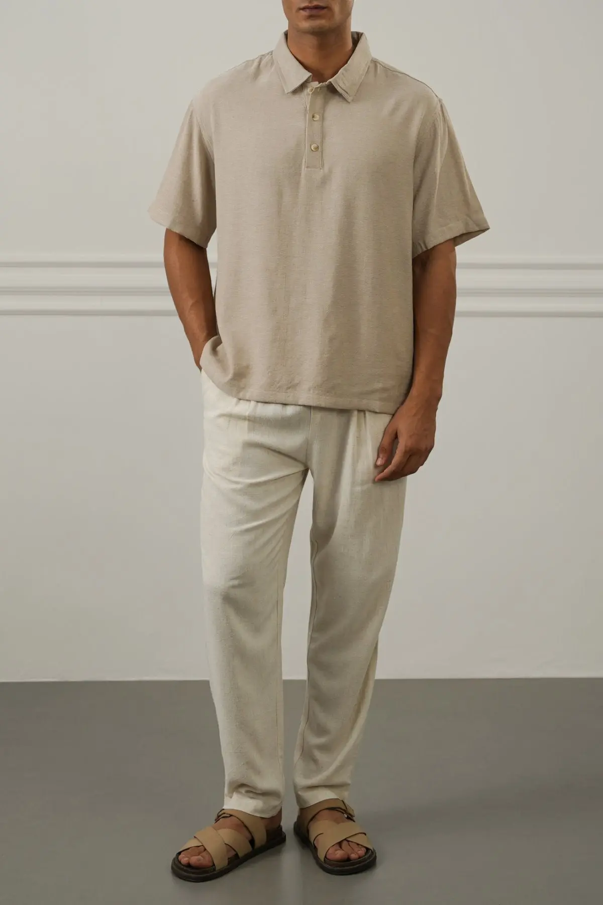Woven Polo Shirt 1