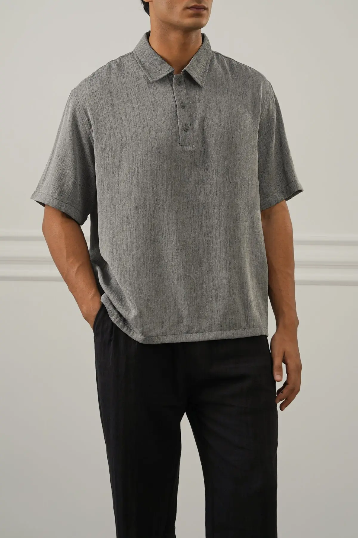 Woven Polo Shirt 1
