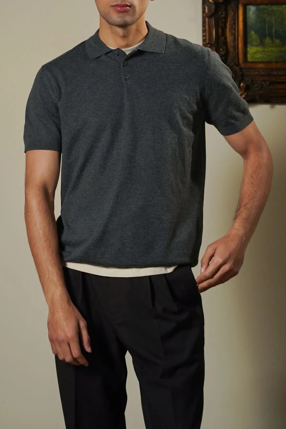 Melange Effect Polo 1