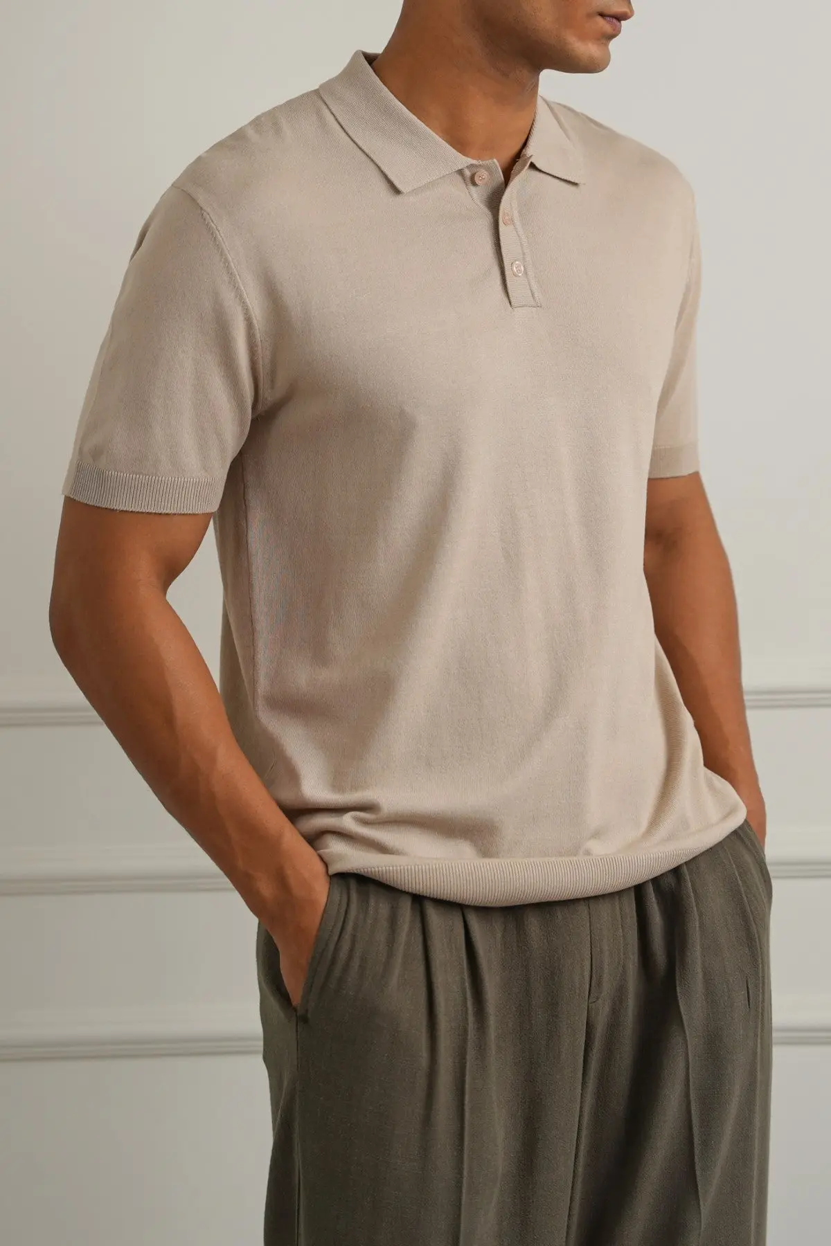 Casual Ribbed Polo 1