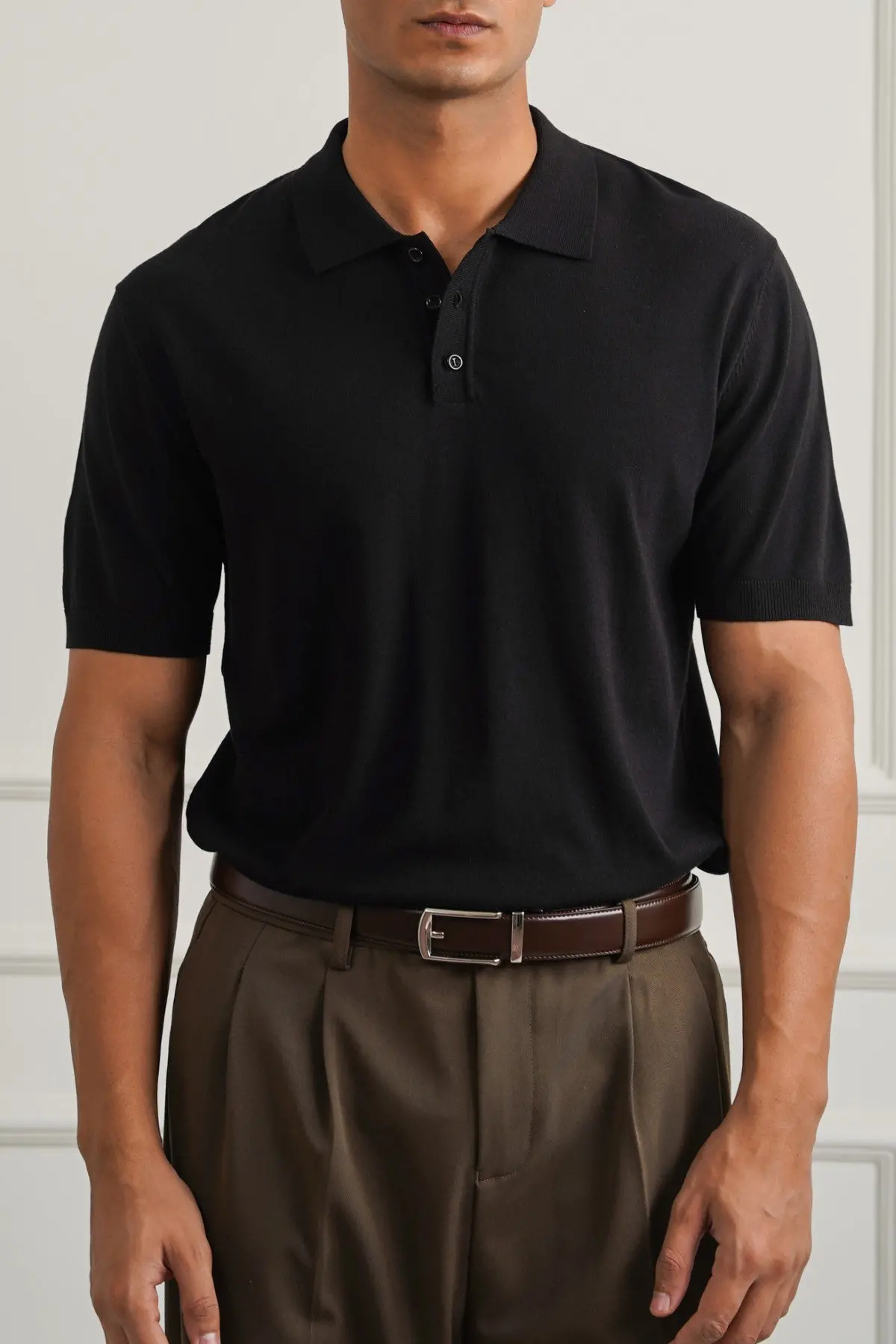 Casual Ribbed Polo 1