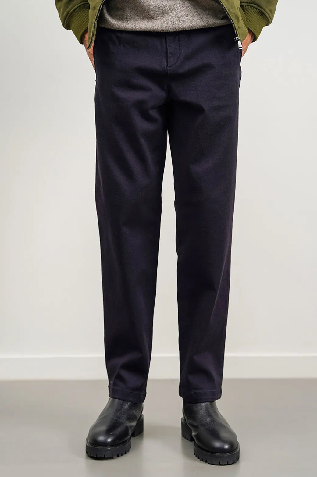 Straight Twill Pants 1