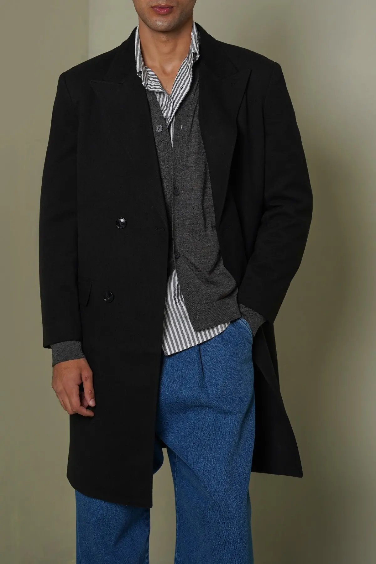 Double Breasted Overcoat 1