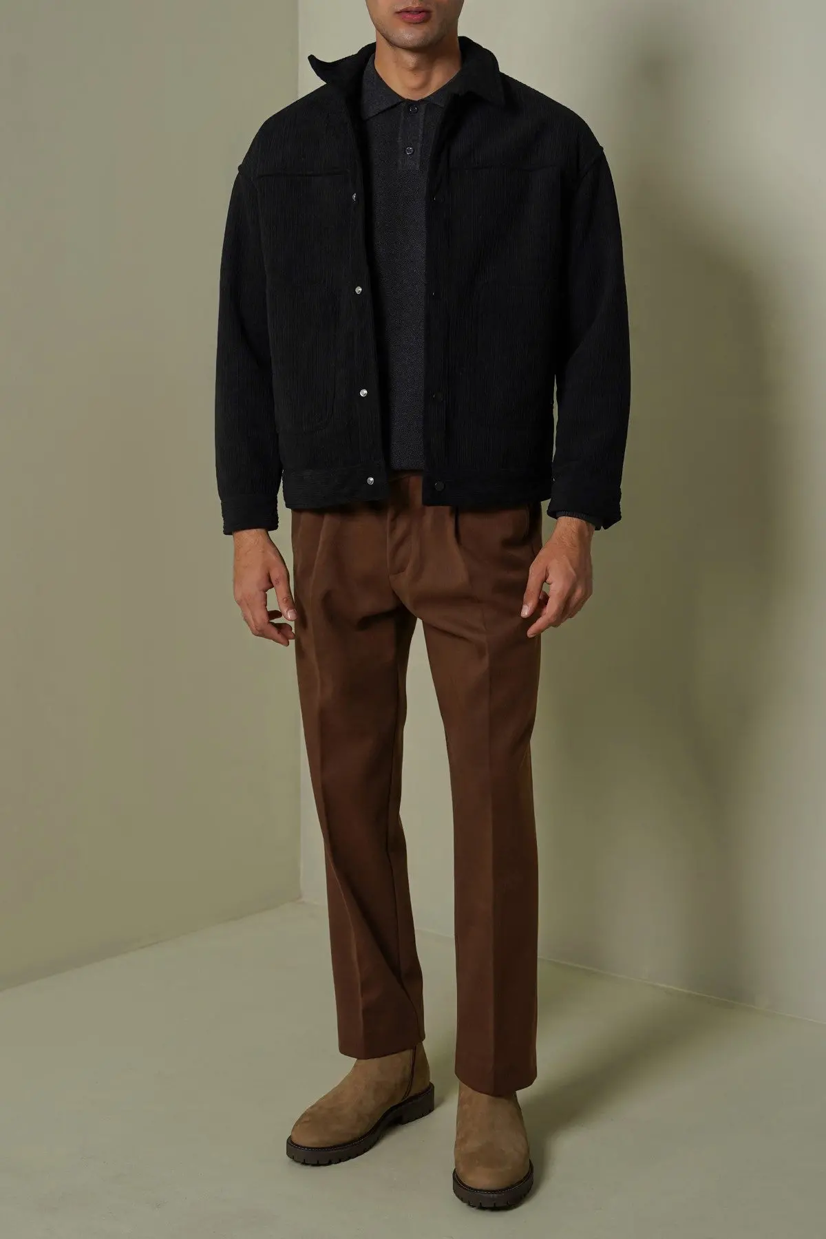 Fur-Lined Corduroy Jacket 1