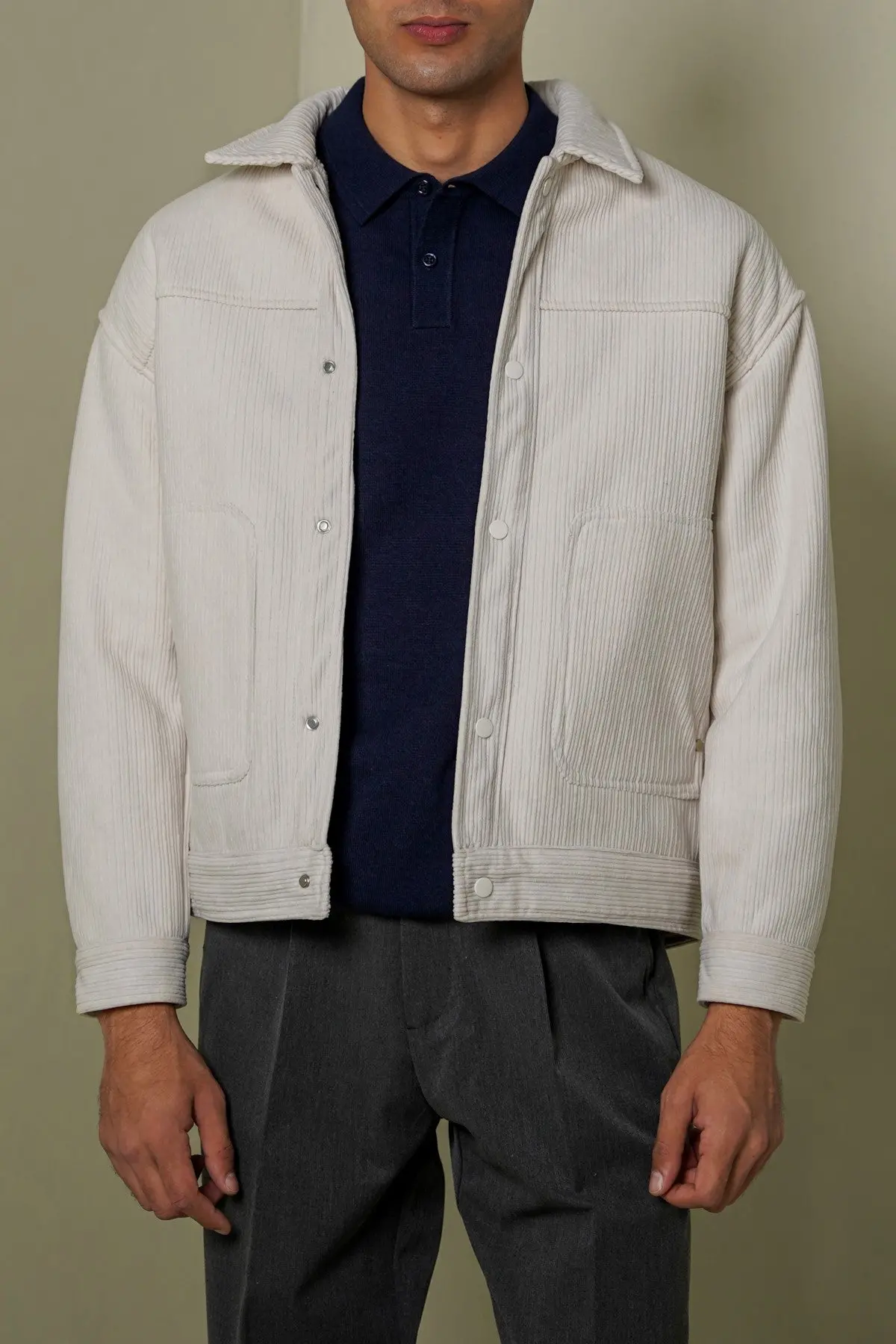 Fur-Lined Corduroy Jacket 1
