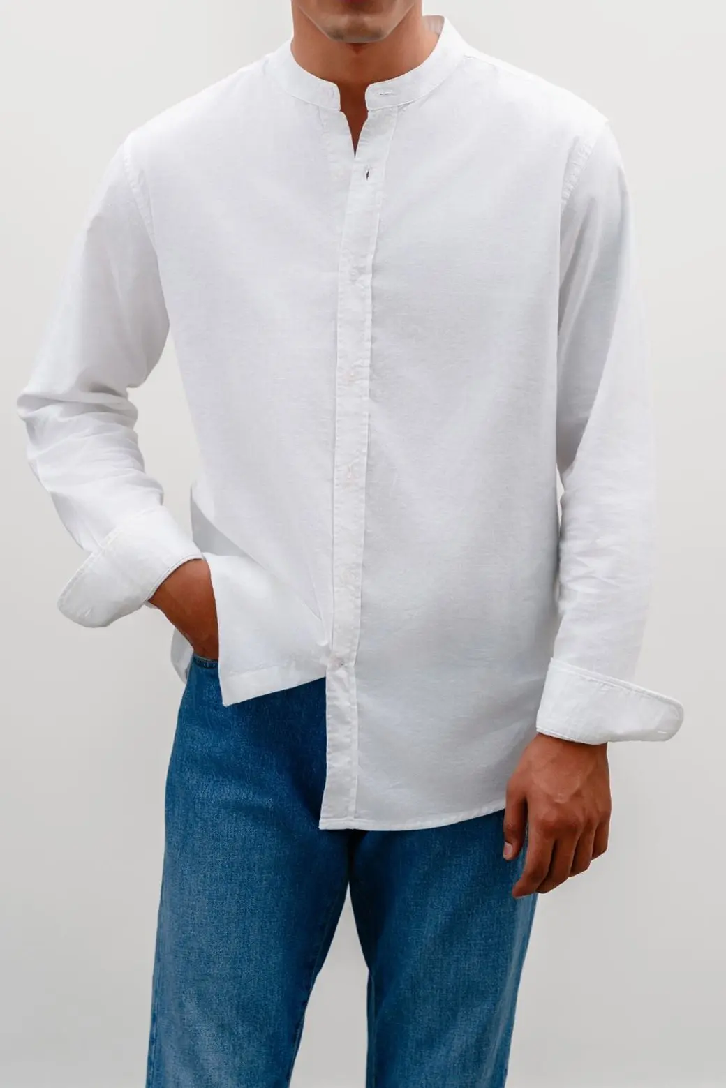 Band Collar Shirt 1