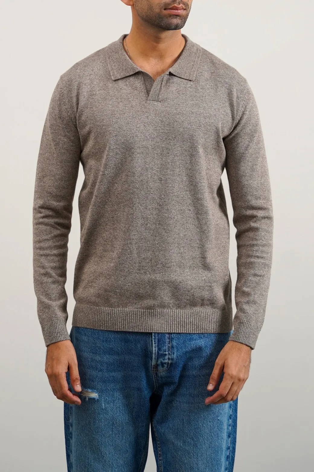 Soft Knitted Polo Jumper 1