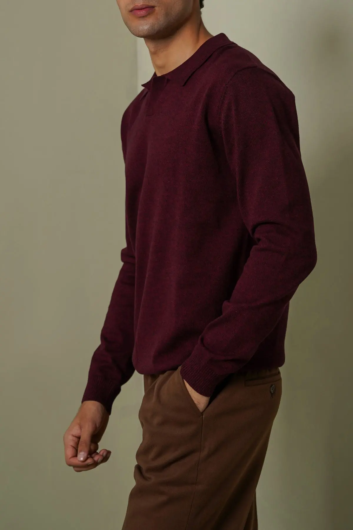 Soft Knitted Polo Jumper 1