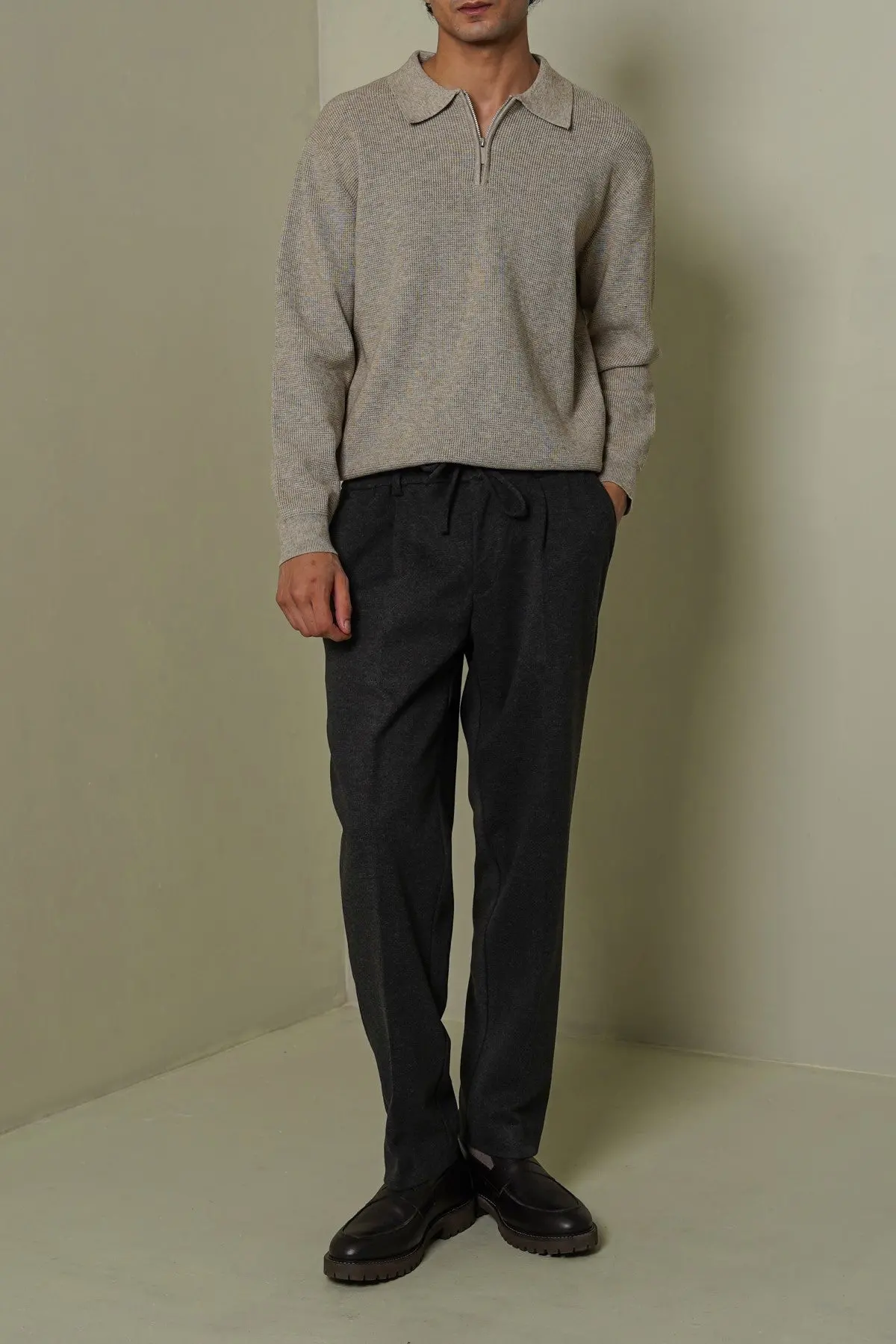 Flannel Tailored Pants 1