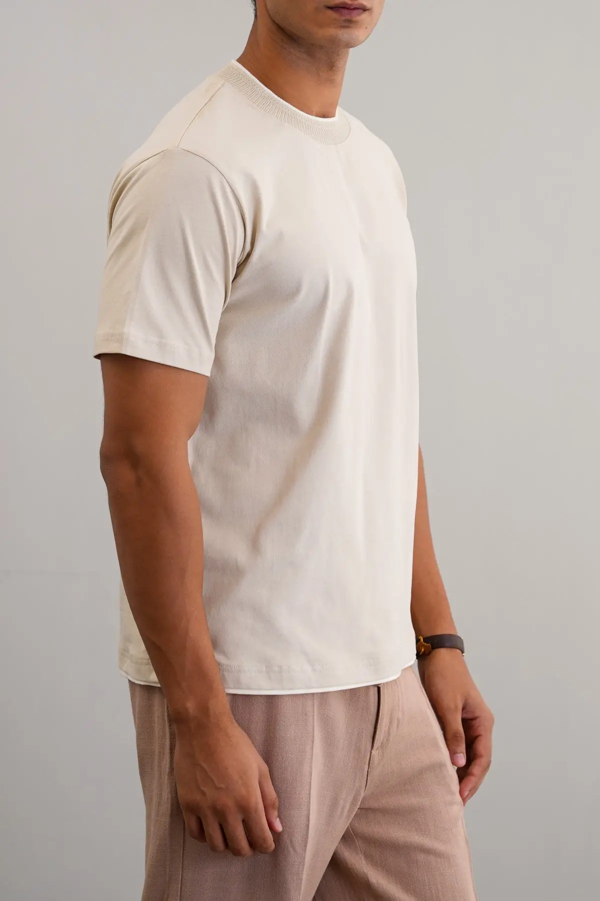 Jacquard Rib Tee 1