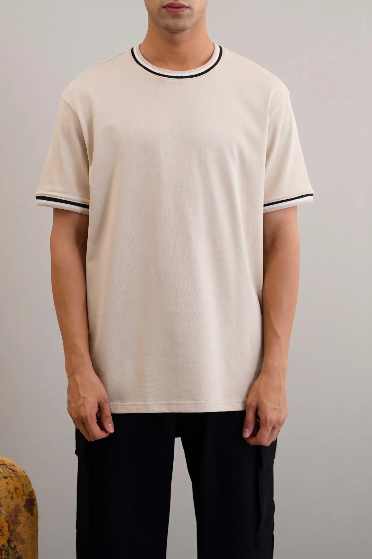 Tipped Accent Tee 1