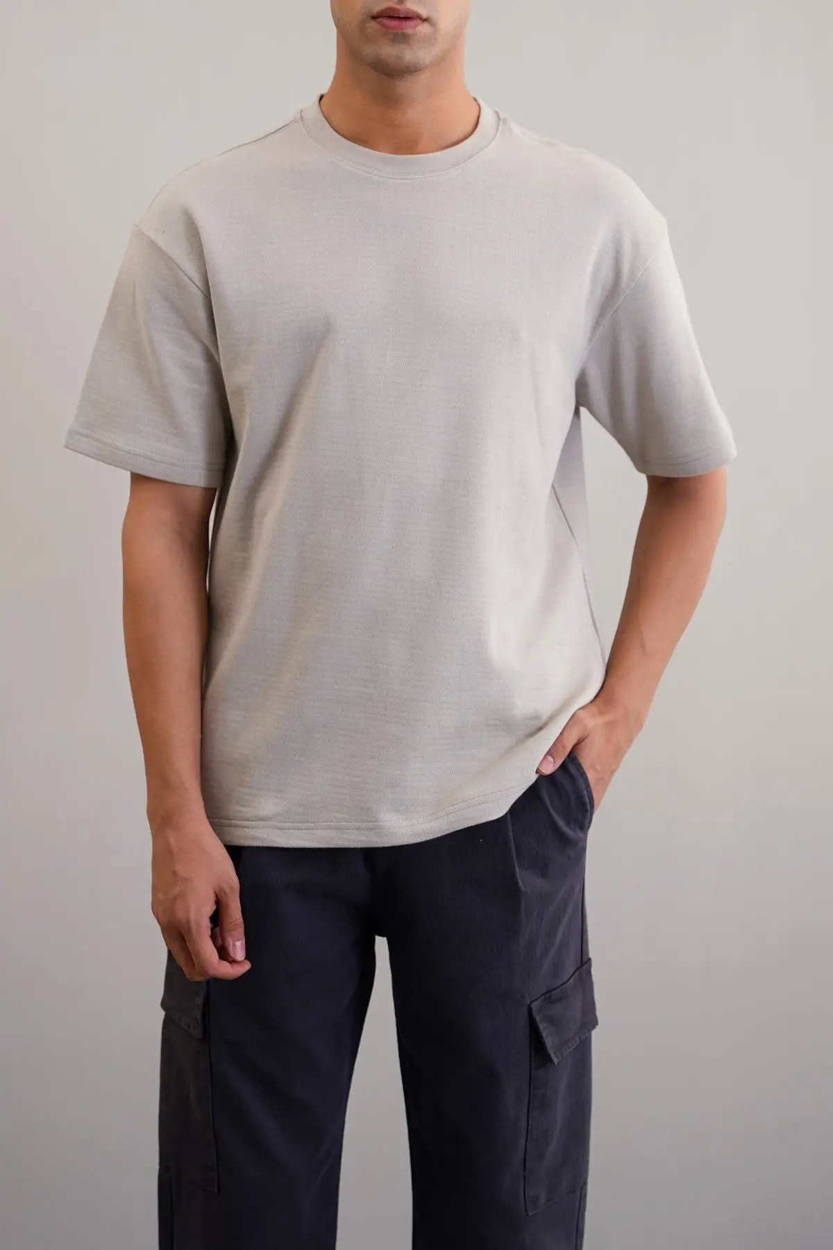 Jacquard Cotton Classic Tee 1