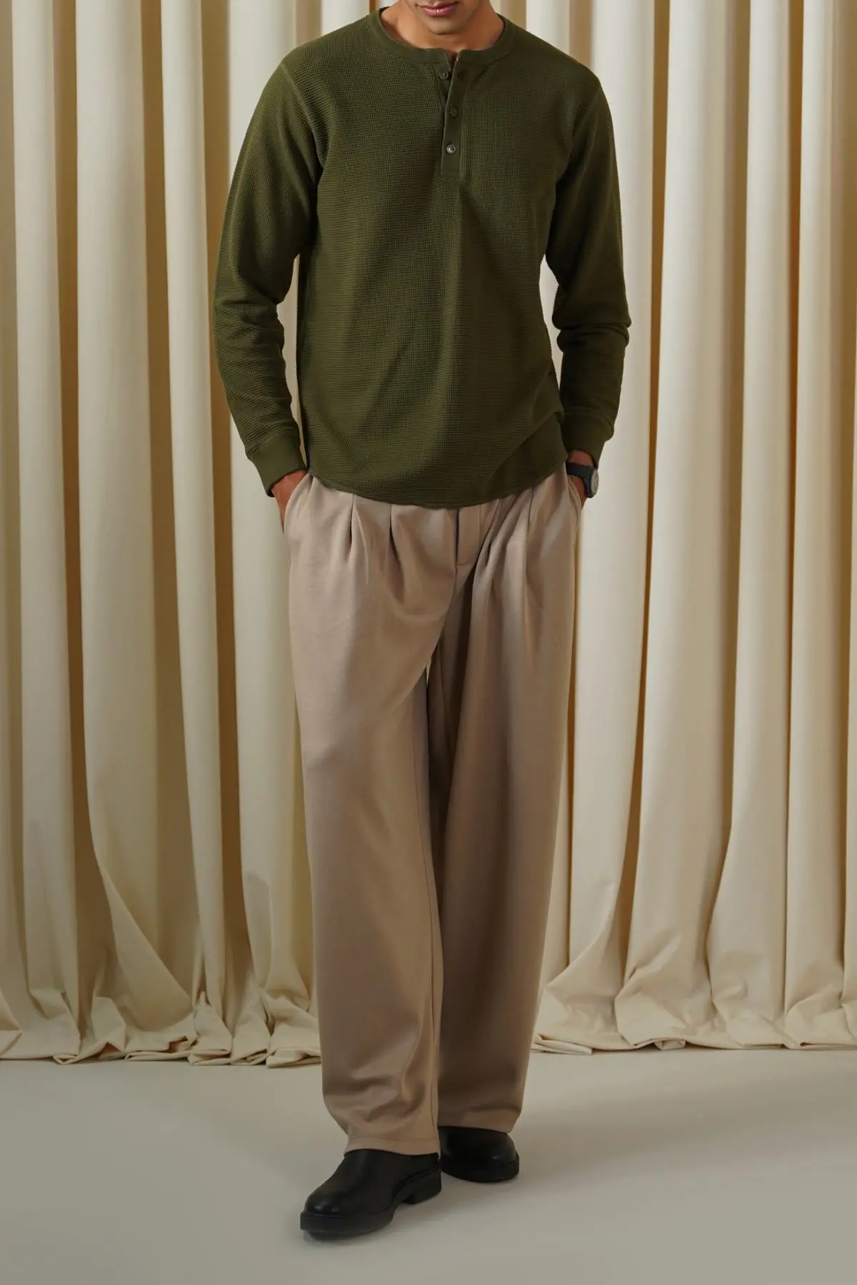 Waffle Knit T-Shirt 4