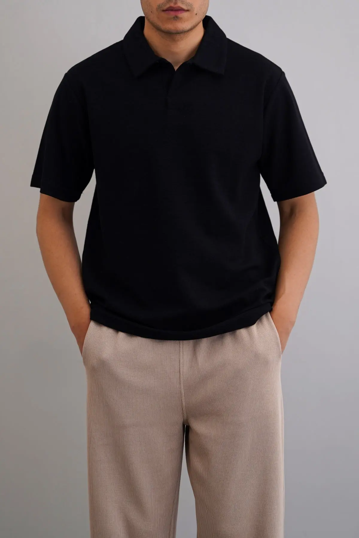 Textured Essential Polo 1