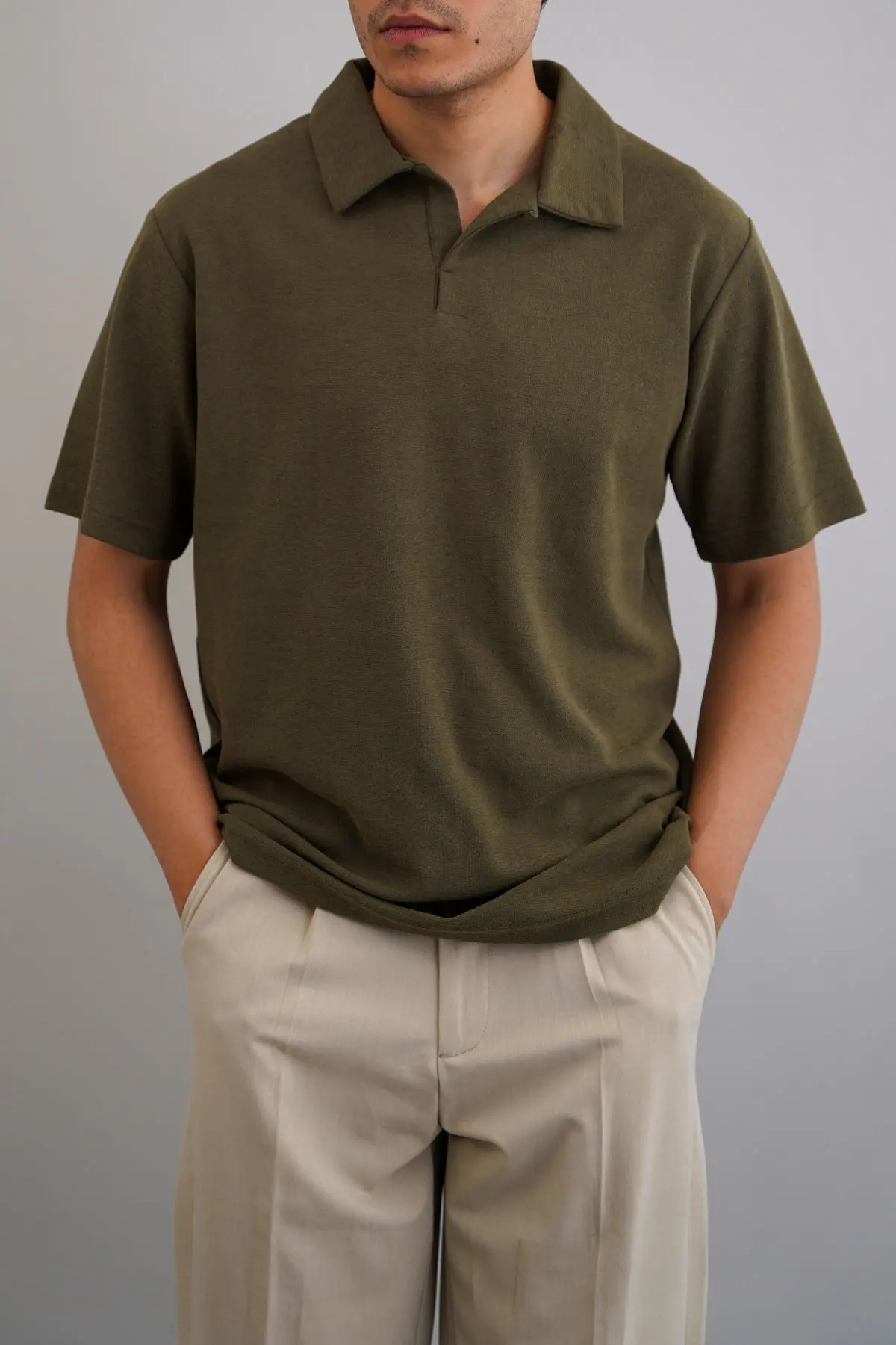 Textured Essential Polo 1