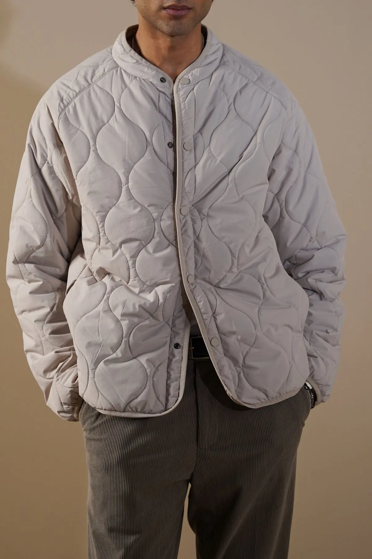 Quilted Mandarin Jacket 1