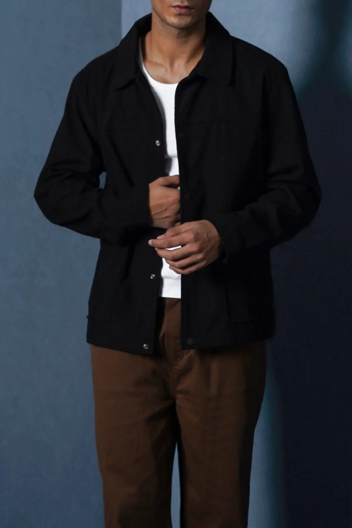 Waffle-Textured Jacket 1