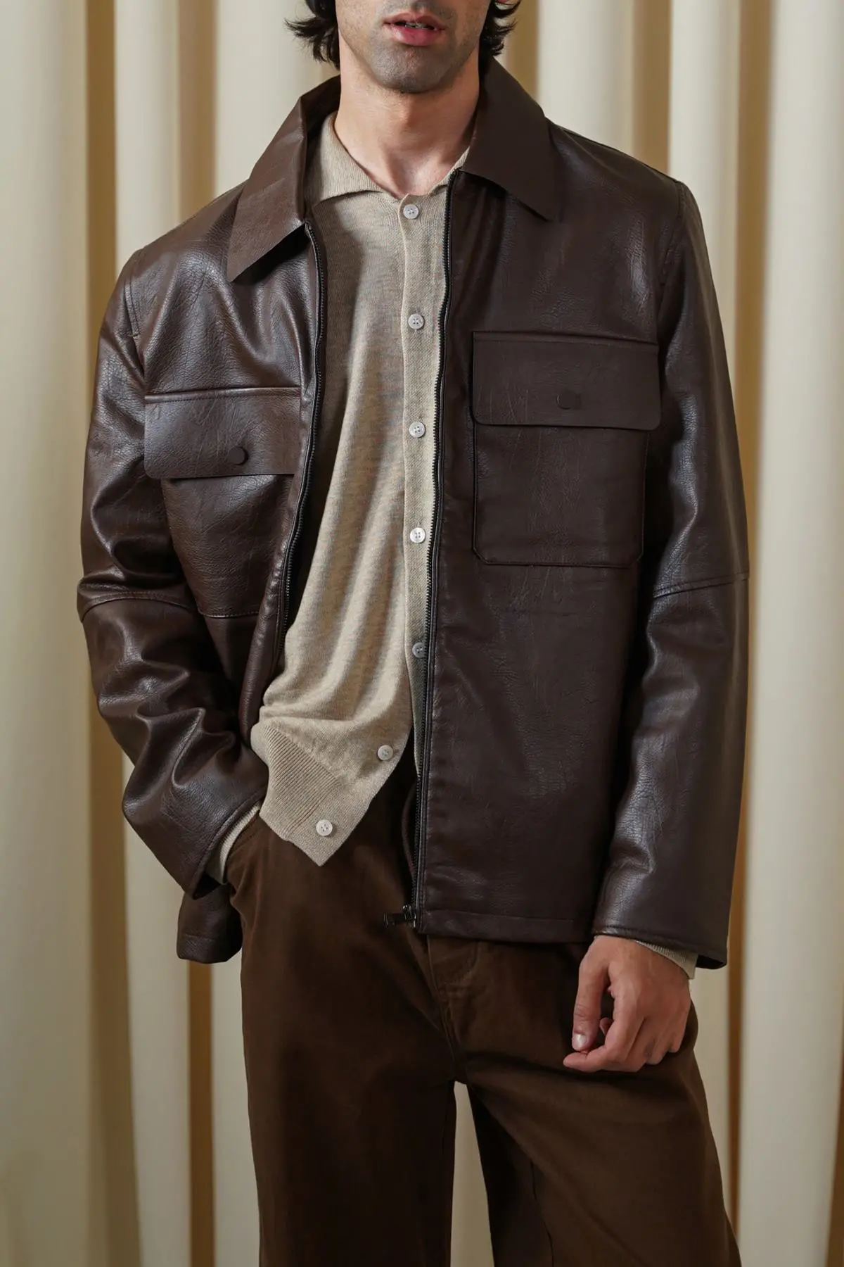 Leather Effect Jacket 1