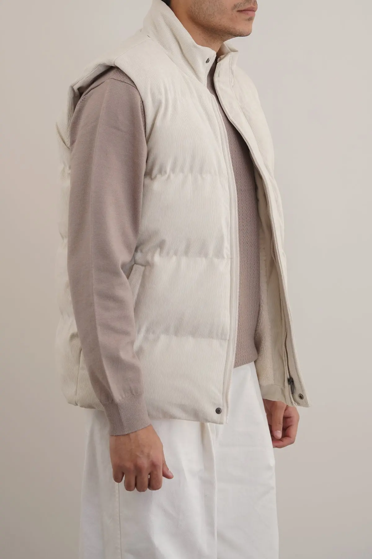 Corduroy Puffer Gilet 1