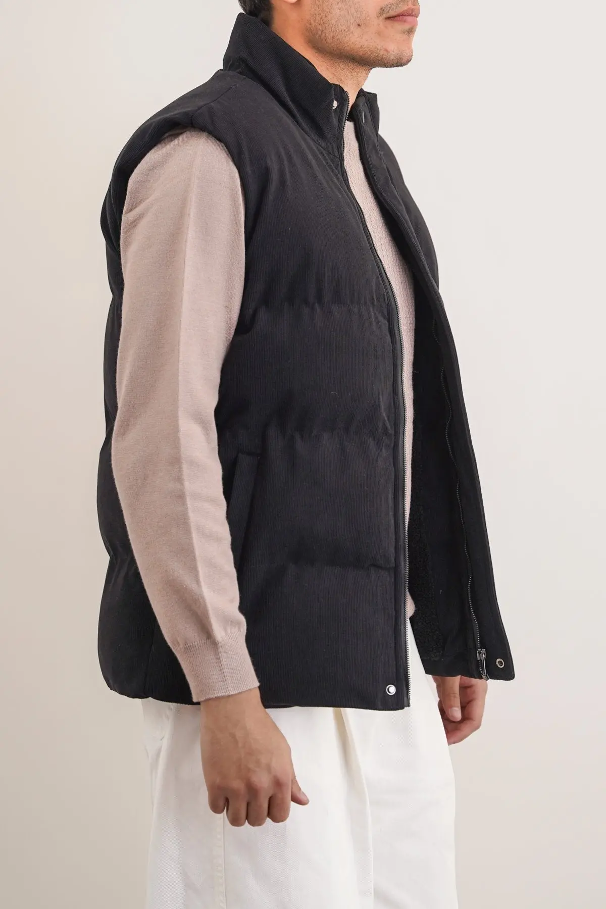 Corduroy Puffer Gilet 1